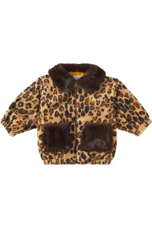 Mini Rodini Leopard-print faux fur jacket