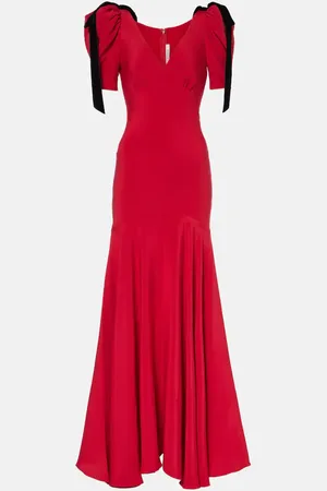 RODARTE Bow-detail silk crÃªpe gown