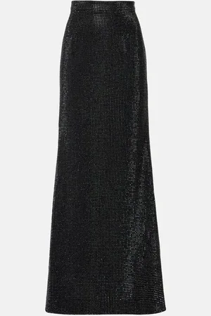 Roland Mouret Crystal-embellished maxi skirt