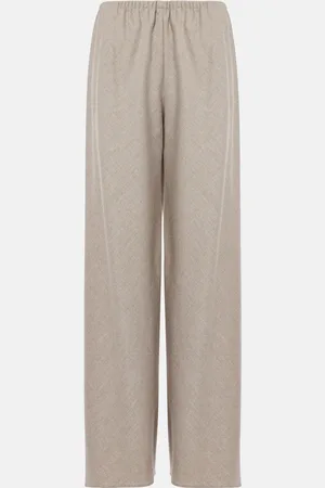 The Row Gala wool and cashmere wide-leg pants