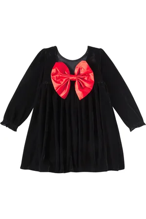 Konges Sløjd Konges SlÃ¸jd Gia bow-detail velvet dress