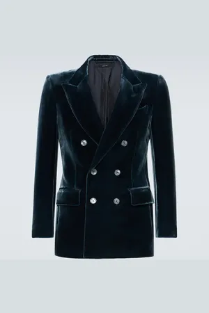 Tom Ford Double-breasted velvet suit jacket