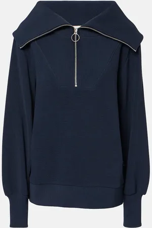 Varley Vine cotton-blend half-zip sweater