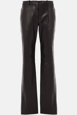 The Row Selviese leather straight pants
