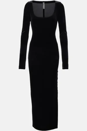 Norma Kamali Velvet maxi dress