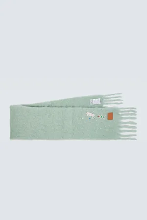 Loewe X Suna Fujita Squid mohair-blend scarf