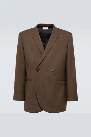 The Row Toyo wool serge suit jacket