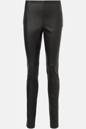 The Row Lakun leather skinny pants