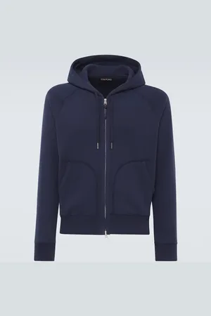 Tom Ford Cotton-blend jersey zip-up hoodie