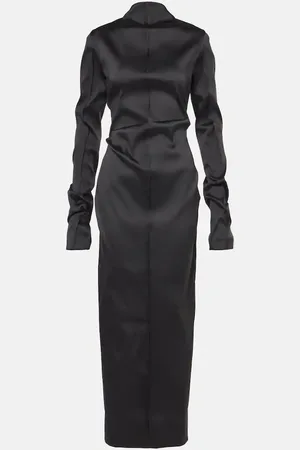 Acne Studios Draped twill gown