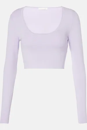 ZIMMERMANN Acacia Knit Scoop ribbed-knit crop top