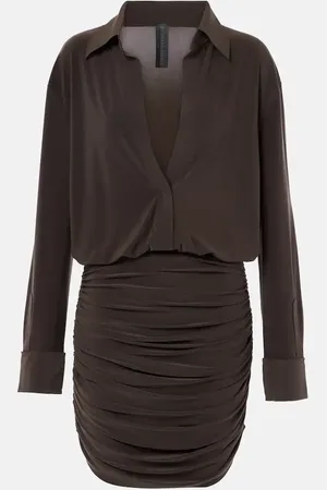 Norma Kamali Shirred minidress
