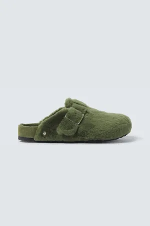 Birkenstock Boston 1774 shearling-lined suede mules