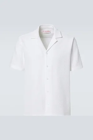 Orlebar Brown Maitan cotton bowling shirt