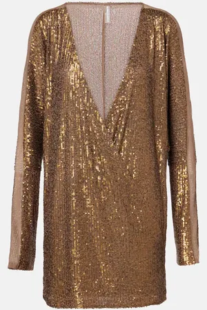 Norma Kamali Dolman sequined minidress