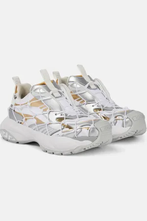 VERSACE Mercury leather-trimmed sneakers
