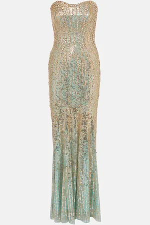 Jenny Packham Sarai sequined strapless gown