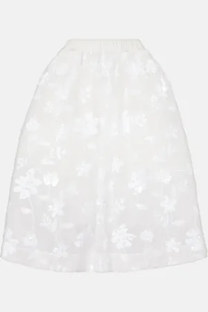 Simone Rocha Sequined tulle midi skirt