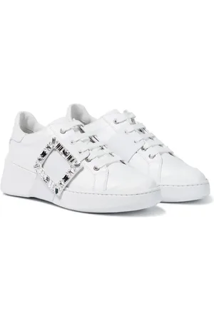 Roger Vivier Viv Skate Strass leather sneakers