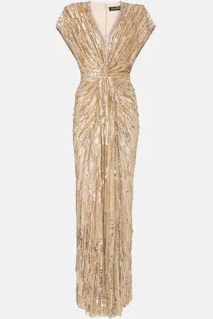 Jenny Packham Zola sequined tulle gown