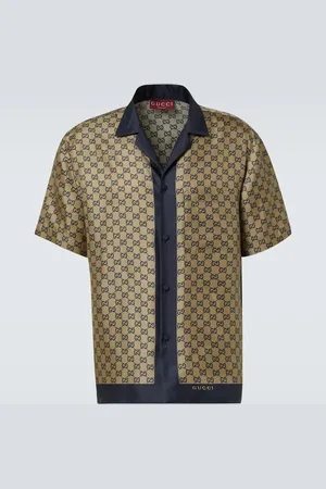 Gucci GG printed silk shirt
