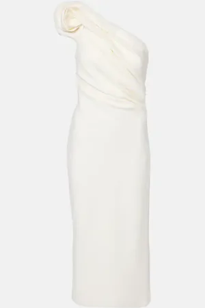 Safiyaa Granalle draped crÃªpe cocktail dress