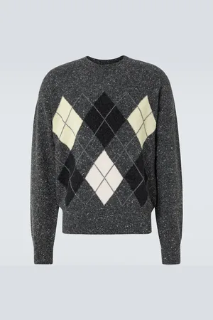 The Row Pincer argyle cashmere sweater