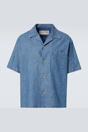 VALENTINO Denim bowling shirt