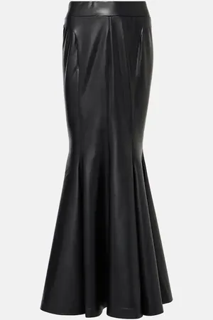 Norma Kamali Faux leather maxi skirt
