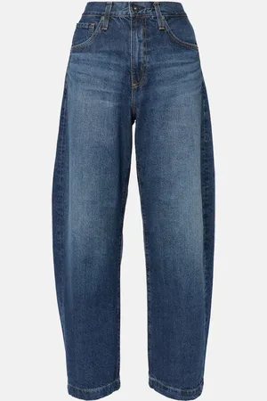 AG Jeans High-rise barrel-leg jeans