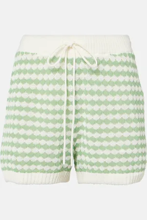 ZIMMERMANN Everley knitted cotton-blend shorts