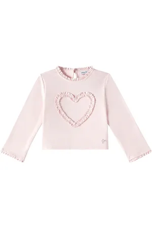 Self-Portrait Ruffled cotton jersey top