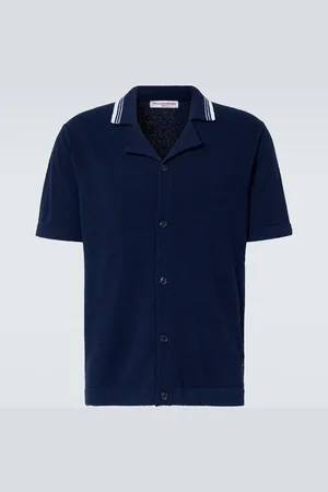 Orlebar Brown Tiernan cotton-blend bouclÃ© shirt