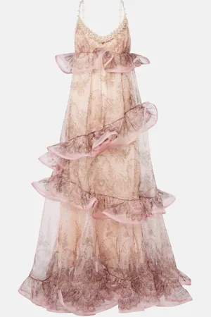 ZIMMERMANN Crush ruffled silk organza maxi dress
