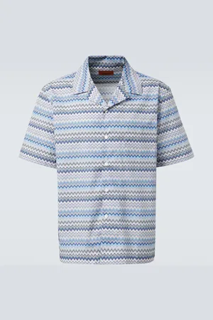 Missoni Zig Zag cotton bowling shirt