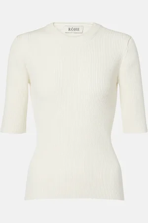 Rohe RÃ³he Ribbed-knit cotton-blend top