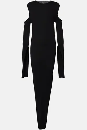 Rick Owens Caped wool maxi dress