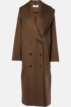 Rohe RÃ³he Scarf-detail wool coat