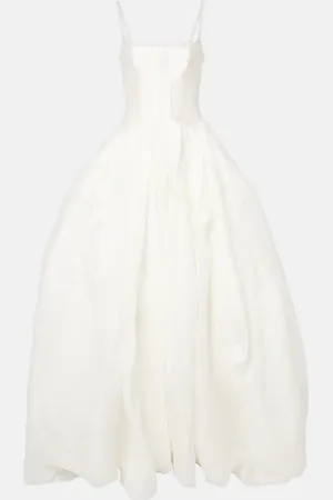 Danielle Frankel Bridal Leighton appliquÃ© twill and organza gown