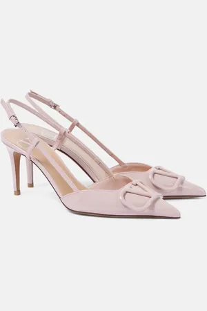 VALENTINO GARAVANI VLogo Signature 80 leather slingback pumps