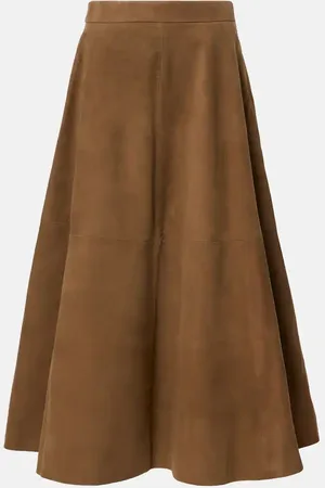 Rohe RÃ³he Suede midi skirt