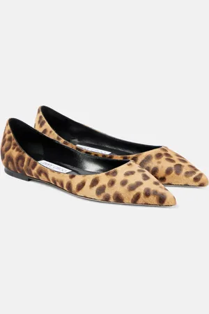 Jimmy Choo Love leopard-print ballet flats