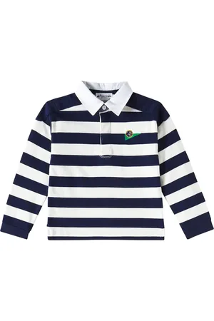BONPOINT Edman striped cotton polo sweater