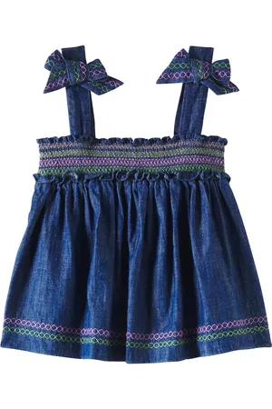 ZIMMERMANN Tallow embroidered denim top
