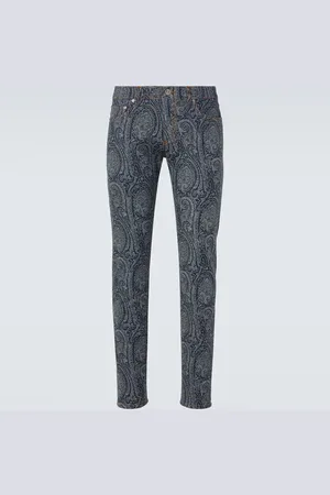 Etro Paisley jacquard slim jeans