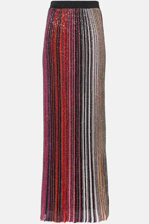 Missoni Striped sequined lamÃ© maxi skirt