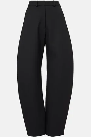 Alaïa AlaÃ¯a Wool wide-leg pants
