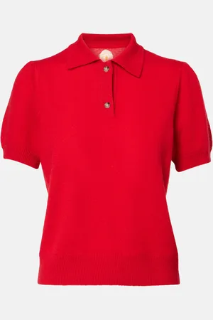 Jardin des Orangers Knitted cashmere polo shirt