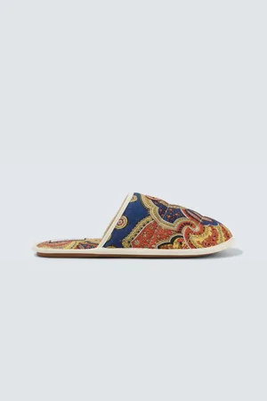 VALENTINO GARAVANI Paisley denim slides