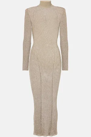 Self-Portrait LamÃ© maxi dress